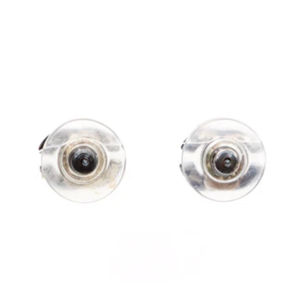 CHANEL Coco Mark Stud Earrings-Silver - Picture 5 of 7